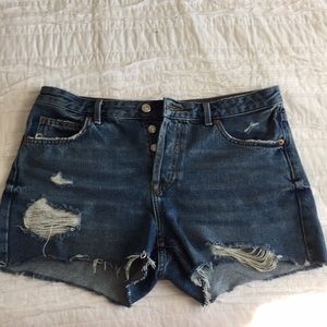 TopShop Ashley Moto Boyfriend Short Size 8US